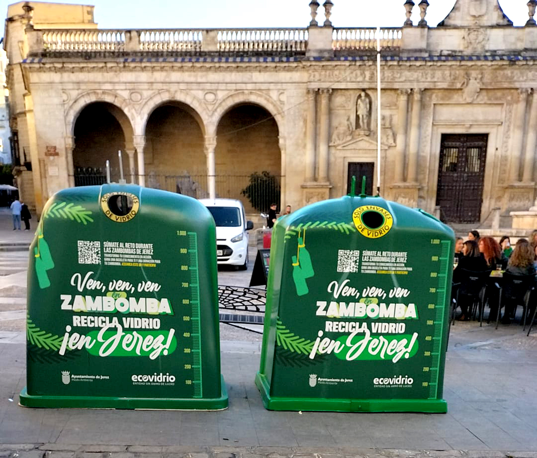 Campaña especial de reciclaje de vidrio en Jerez: ‘¡Ven, ven, ven, recicla vidrio en Jerez!’